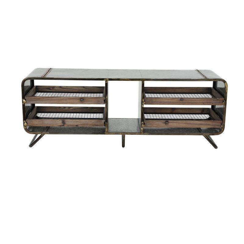 Industrial Storage Bench Gray - Olivia & May