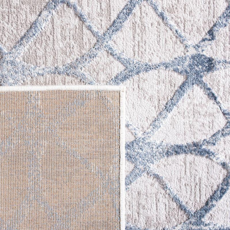 Amelia ALA792 Power Loomed Area Rug - Grey/Blue - 9' round - Safavieh.