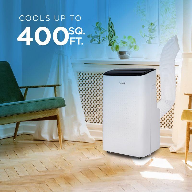 Commercial Cool 6,350 BTU SACC/CEC Smart Portable Air Conditioner, 9,000 BTU ASHRAE 128, White