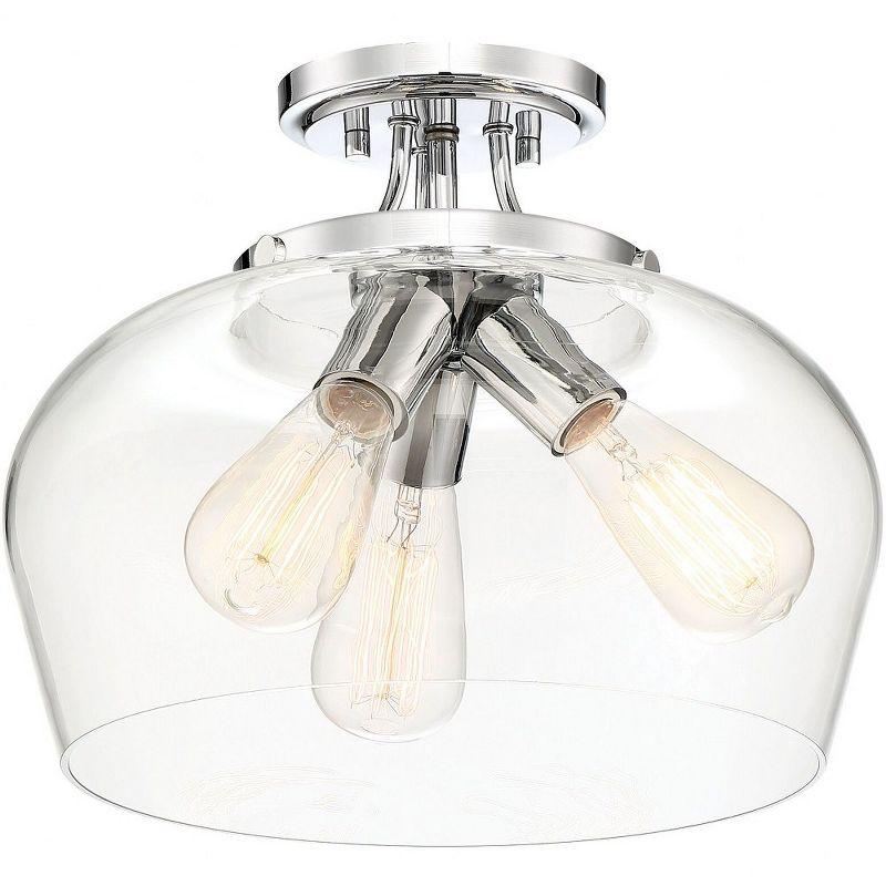 Savoy House Octave 3 - Light Semi-Flush Mount in  Polished Chrome