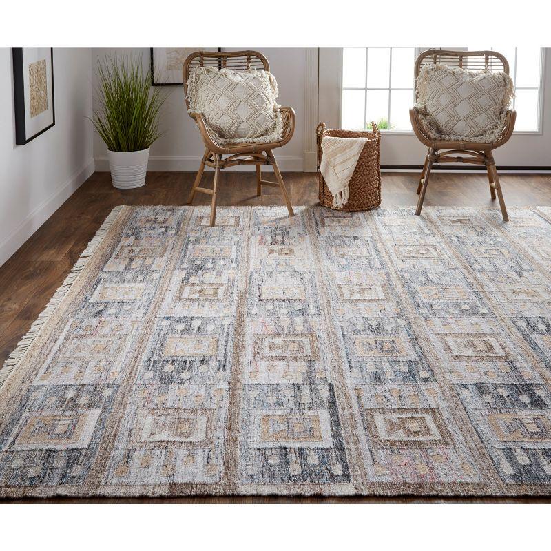 Beckett Transitional Moroccan Gray/Taupe/Tan Area Rug