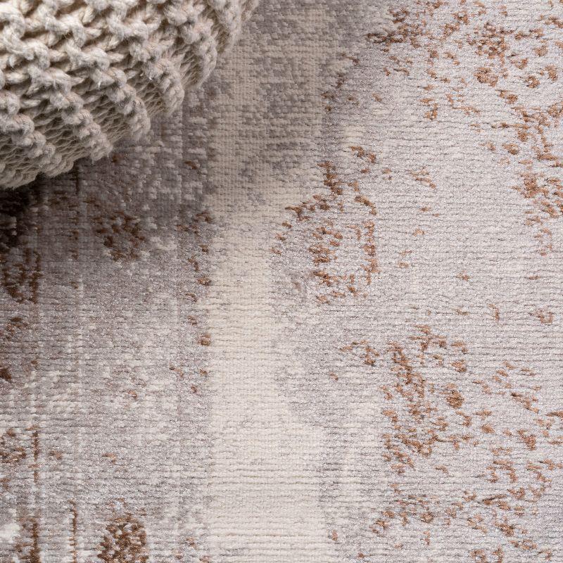 3'x5' Rosalia Cottage Medallion Area Rug, Brown/Cream - JONATHAN Y