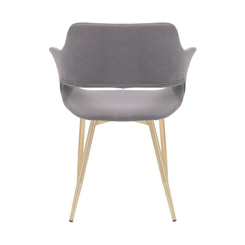 Gigi Velvet Metal Dining Room Chair - Armen Living