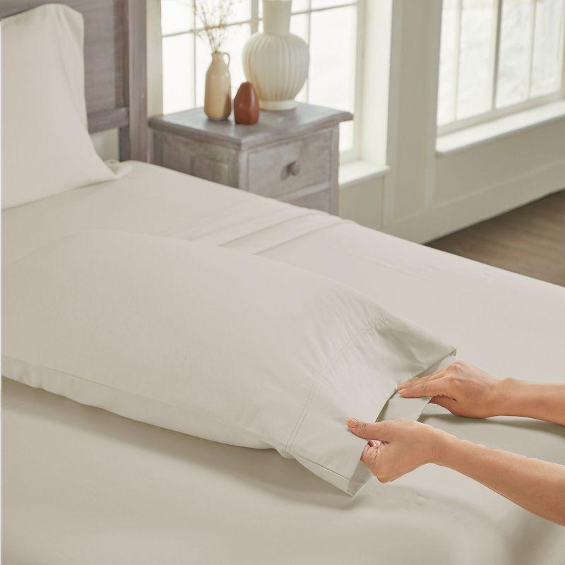 Luxury 600 Thread Count Pillowcases - 100% Cotton Sateen, Soft, Cool & Breathable by California Design Den