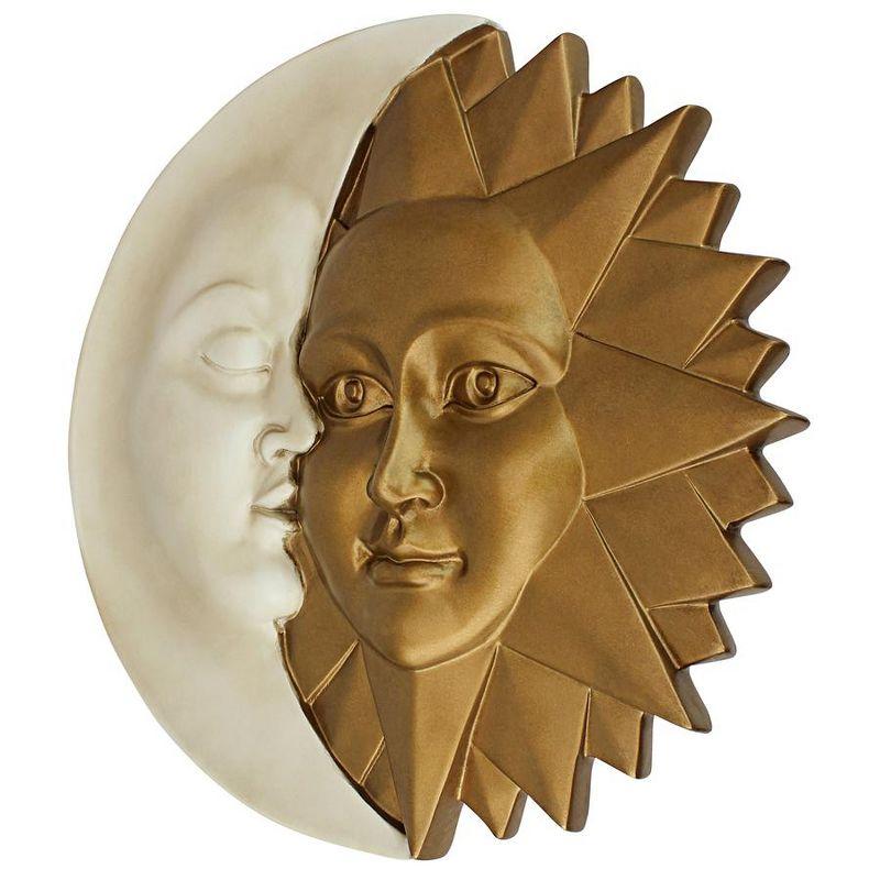 Design Toscano Celestial Harmony: Sun and Moon Wall Sculpture