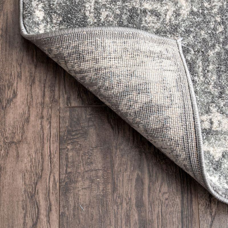 Nuloom Maranda Oriental/Persian 5x7 Indoor Area Rug for Living Room Bedroom Dining Room Kitchen, Dark Grey/Ivory