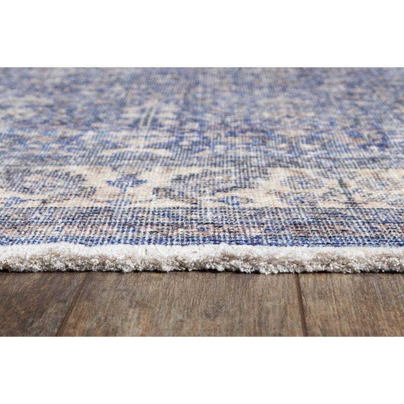 3'x5' Helena Accent Rug Blue - Momeni: Bohemian Ikat Design, Low Pile, Indoor Rectangle Rug, Polyester & Cotton