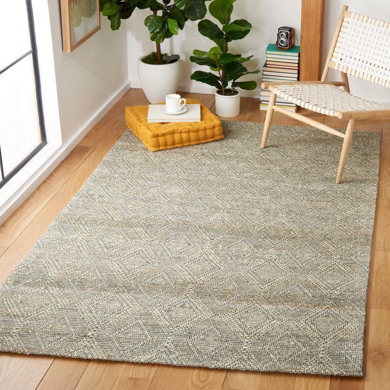 Marbella MRB307 Hand Woven Area Rug - Grey/Sage - 5'x8' - Safavieh.