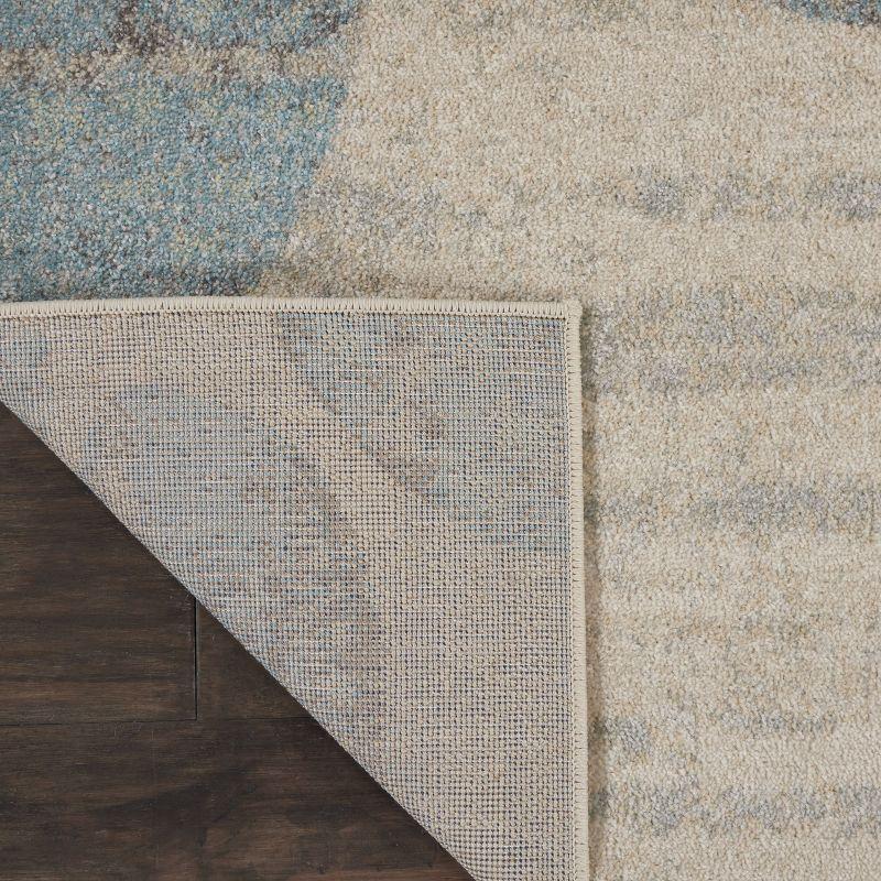 Nourison Tranquil Distressed Farmhouse Botanical Area Rug