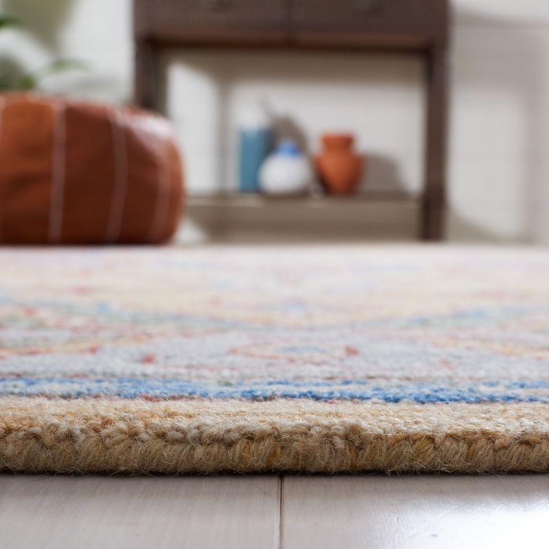 Metro MET352 Hand Tufted Indoor Accent Rug - Yellow/Rust - 3'x5' - Safavieh