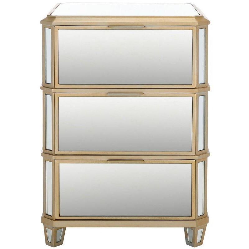 Giana 3 Drawer Nightstand - NST6601 - Mirror - Safavieh