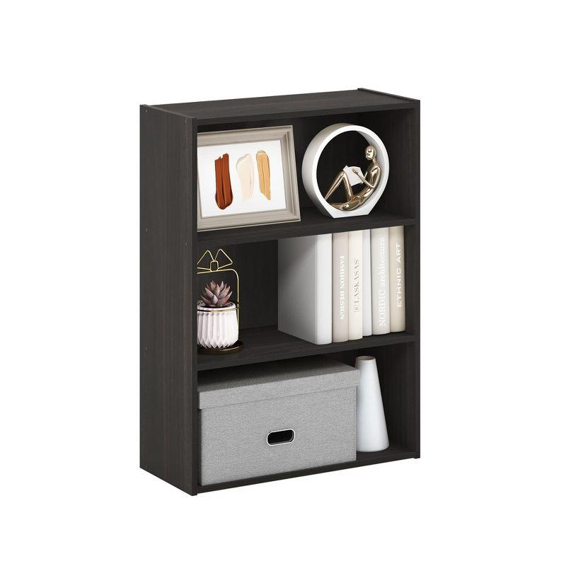 Furinno Easy Assembly 3 Cube Decorative Bookshelf Storage Display Cabinet 3-Tier Multi-functional Open Shelf