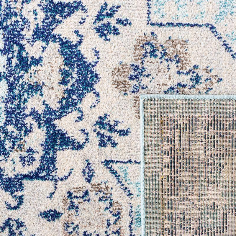 Madison MAD473 Power Loomed Indoor Area Rug - Teal/Navy - 5'3"x7'6" - Safavieh