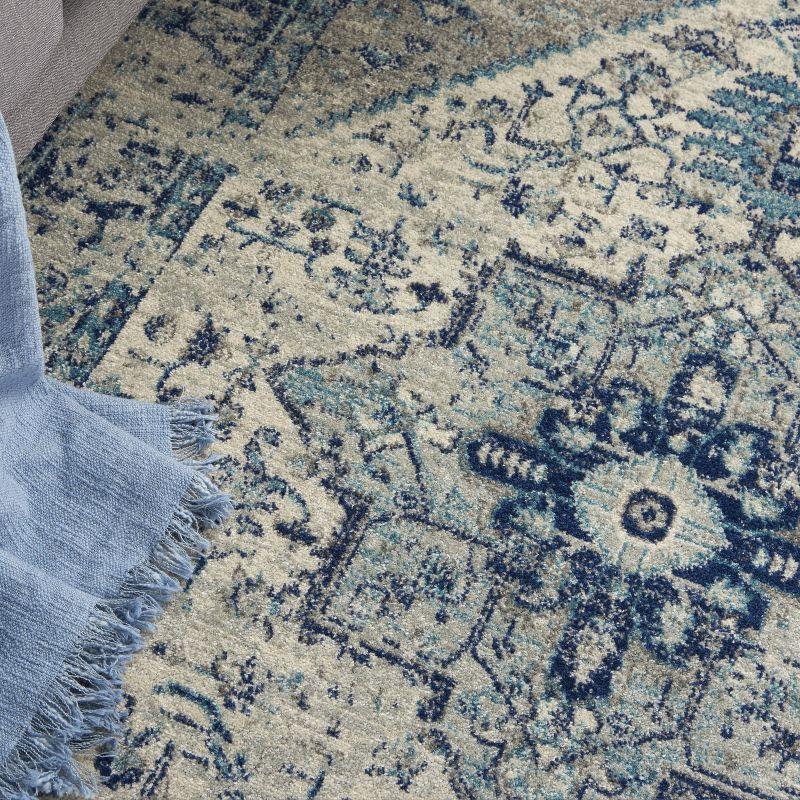 Nourison Tranquil Persian Indoor Rug Ivory Light Blue 6' x 9'