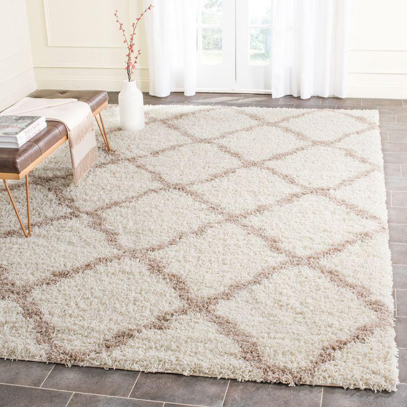 Dallas Shag SGD257 Power Loomed Indoor Area Rug - Ivory/Beige - 8'x10' - Safavieh.