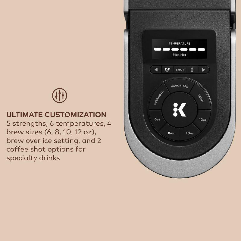 Keurig K-Cafe SMART Single Serve K-Cup Pod Coffee, Latte And Cappuccino Maker, Black