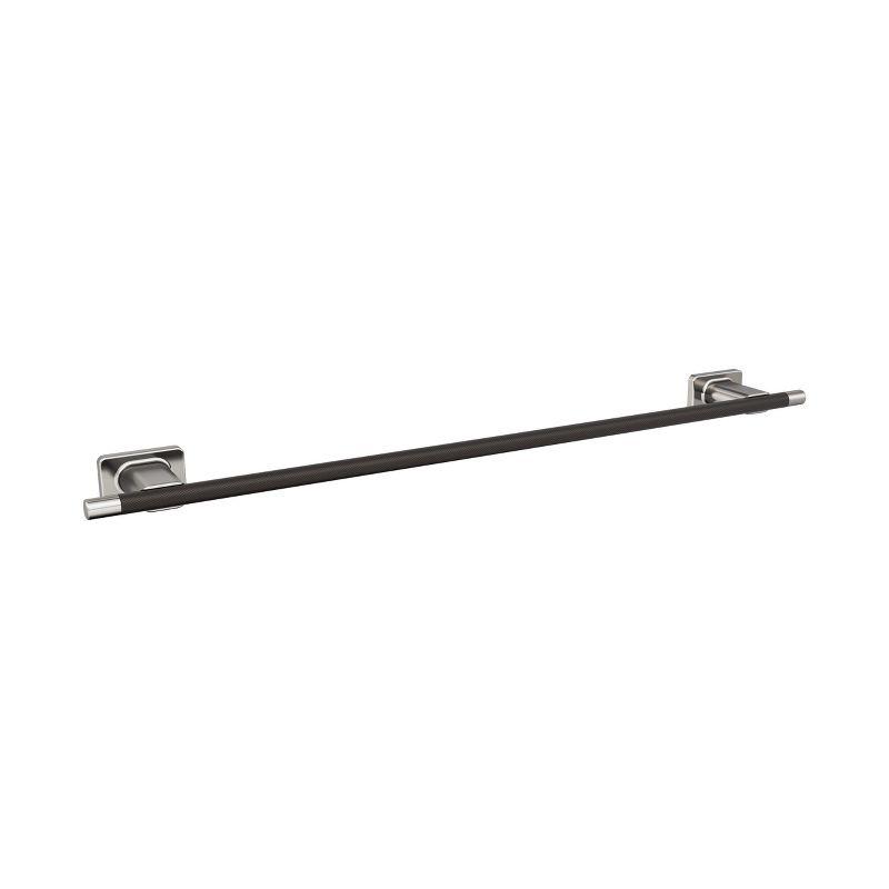 Amerock Esquire Brushed Nickel/Oil-Rubbed Bronze 24 inch (610mm) Towel Bar