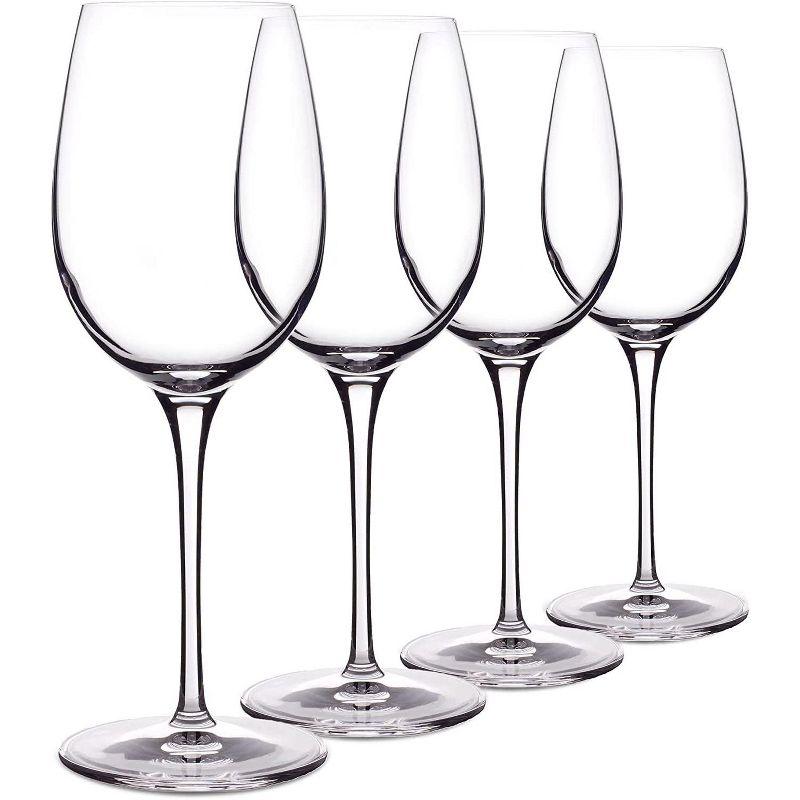 Luigi Bormioli Crescendo 13-Ounce Crystal Chardonnay Wine Glasses, Set of 4