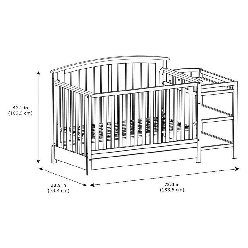 Storkcraft Steveston 4-in-1 Convertible Crib and Changer with Drawer