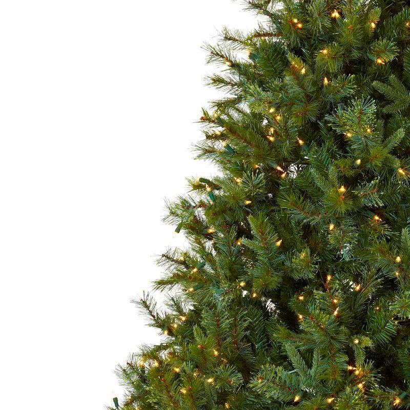 Nearly Natural 7.5-ft Majestic Multi-Pine Christmas Tree with Clear Lights