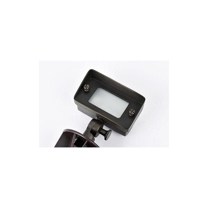 Elegant Lighting FLOOD LIGHT W2in D4in H6in ANTIQUE BRASS INCLUDES STAKE G4 HALOGEN 35W(LIGHT SOURCE NOT INCLUDED)