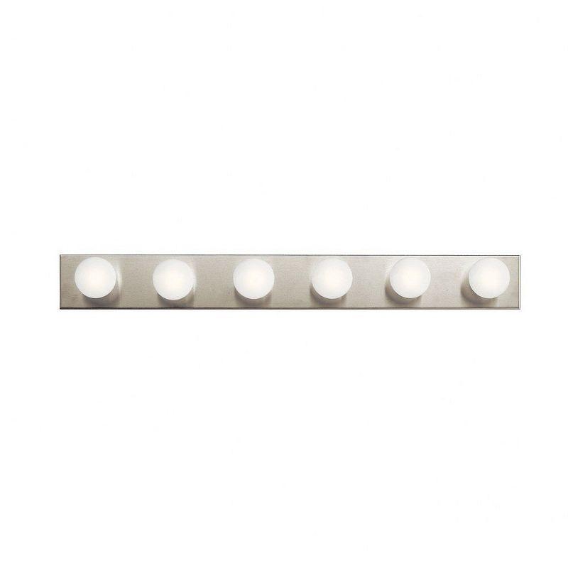 36-Inch Brushed Nickel 6-Light Bathroom Vanity Light