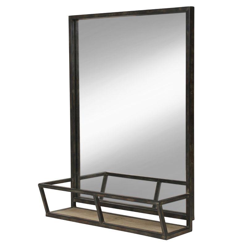 22" x 29" Jackson Mirror Black - Kate & Laurel All Things Decor