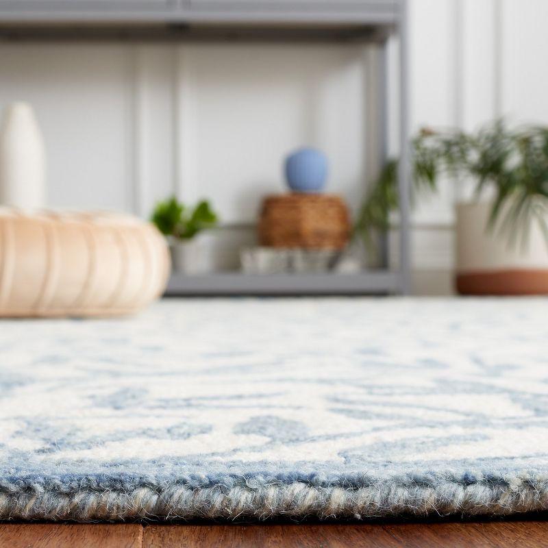 Jardin JAR753 Hand Tufted Area Rug - Ivory/Blue - 6'x6' - Safavieh.
