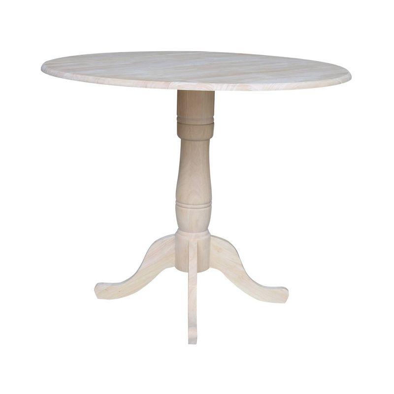 Timothy Round Drop Leaf Table - Unfinished - International Concepts