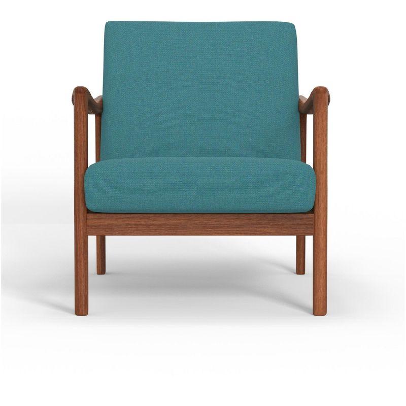 Alpine Furniture Zephyr Chair, Turquoise Upholstery