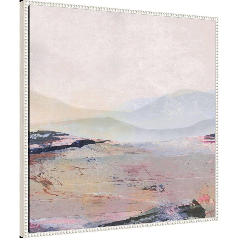 30"x30" Summer Horizon by Dan Hobday Framed Canvas Wall Art Print White - Amanti Art: Modern Decor, Lithograph, Horizontal Layout