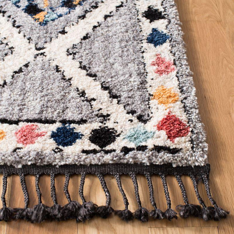 Morocco MRC965 Power Loomed Area Rug - Grey/Multi - 3'x3' - Safavieh.
