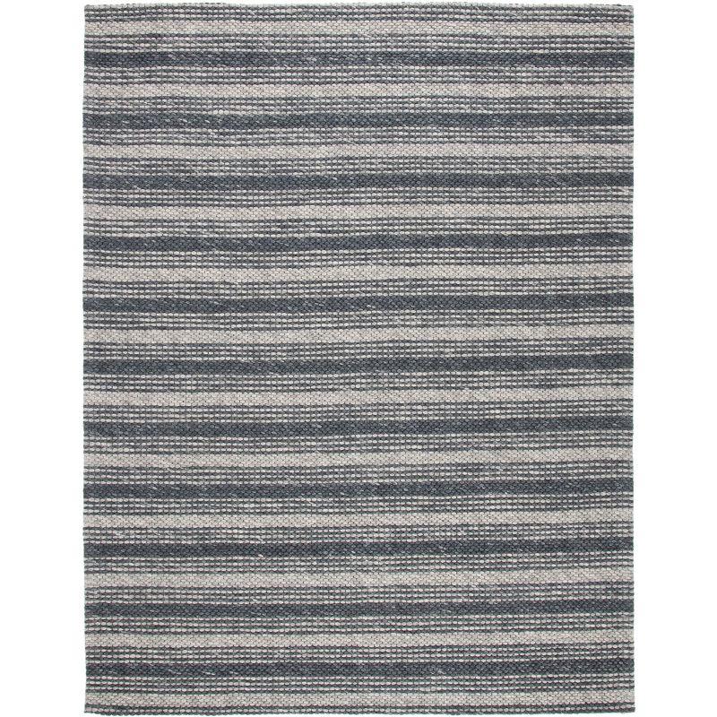 Marbella MRB522 Hand Loomed Indoor Area Rug - Grey/Chocolate - 6'x9' - Safavieh