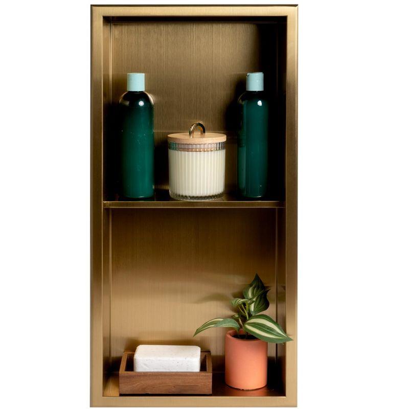 Alfi Brand Stainless Steel Shower Niche ABNP1224-BG