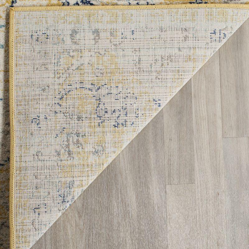 Evoke EVK224 Power Loomed Area Rug - Gold/Ivory - 5'3"x7'6" - Safavieh.