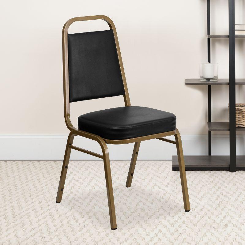 Flash Furniture Amaya Trapezoidal Back Stacking Banquet Chair with 2.5" Thick Seat