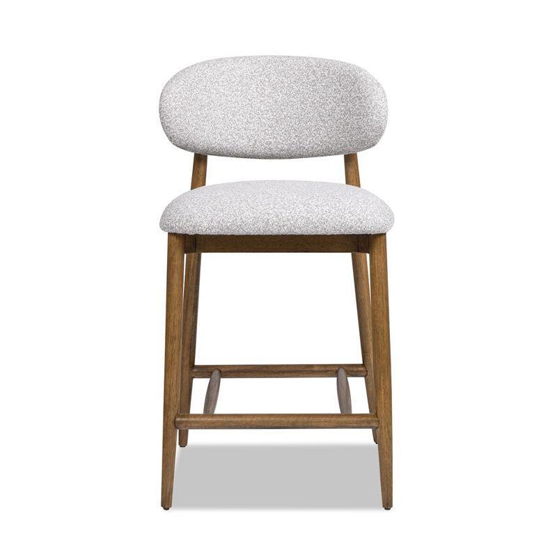 Jennifer Taylor Home Locke 26.5" Modern Upholstered Counter Stool with Wood Frame