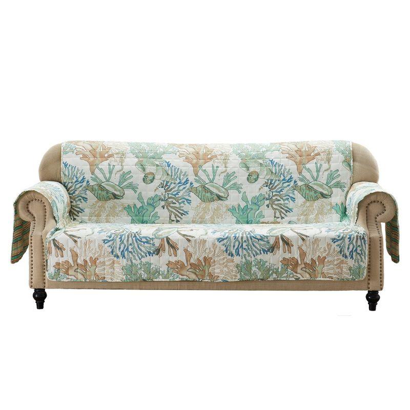 Barefoot Bungalow Atlantis Jade Reversible Furniture Slipcover