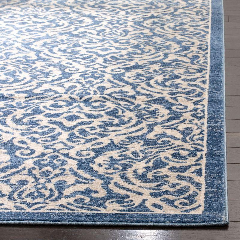 Brentwood BNT810 Power Loomed Indoor Accent Rug - Navy/Creme - 3'x5' - Safavieh
