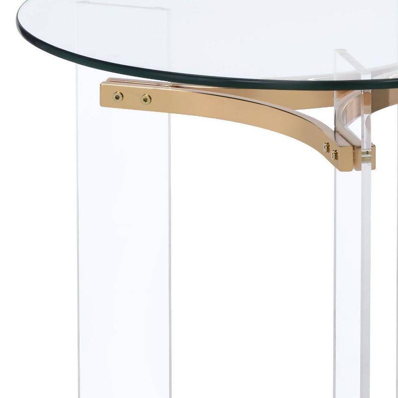 23" Sosi Accent Table Gold Finish - Acme Furniture