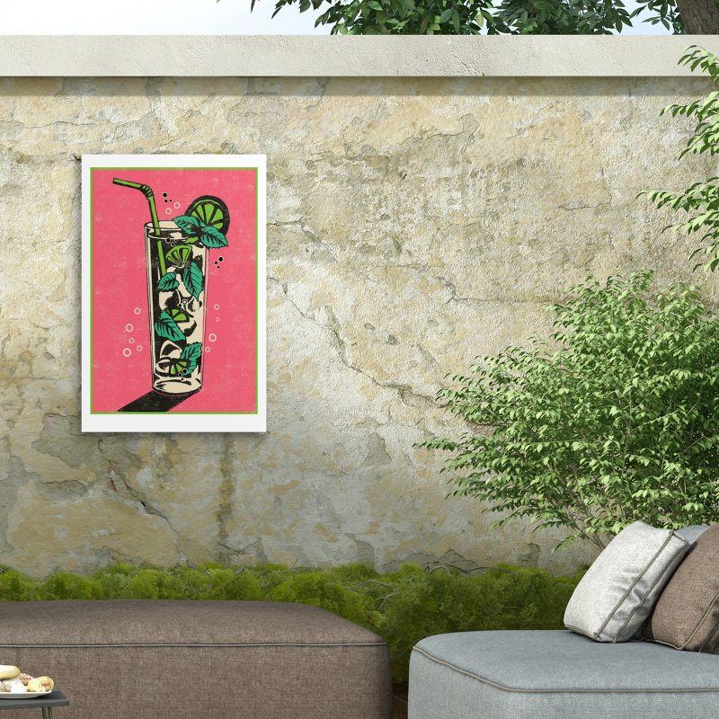 Trademark Fine Art - Jill White 'Mojito Mix' Outdoor All-Weather Wall Decor - 30x47