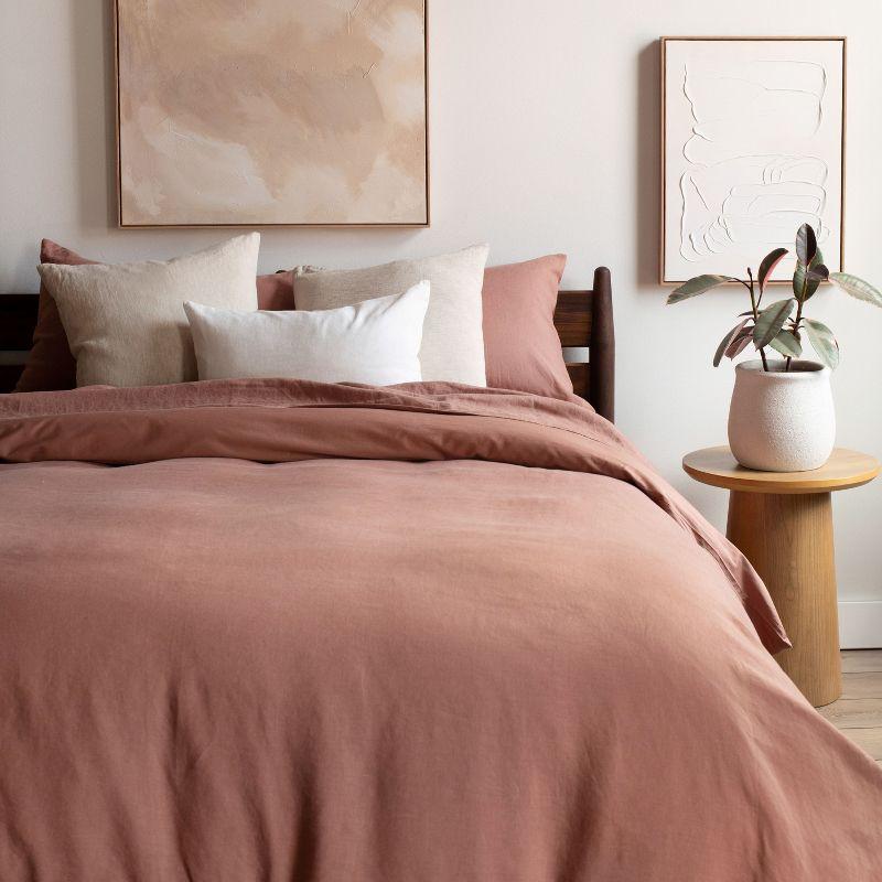 French Linen And Cotton Duvet Cover & Sham Set