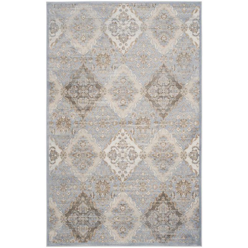 Vintage VTG572 Power Loomed Indoor Area Rug - Light Blue/Ivory - 5'1"x7'7" - Safavieh