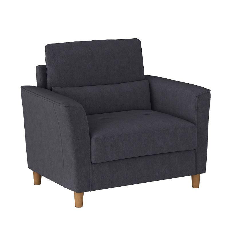 Georgia Upholstered Accent Armchair and a Half - CorLiving