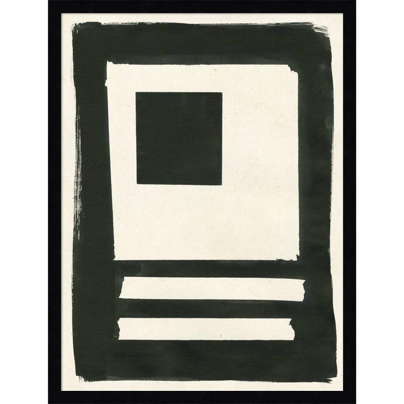 19" x 25" Square Portal II by Moira Hershey Wood Framed Wall Art Print - Amanti Art: Contemporary Lithograph, Vertical Layout