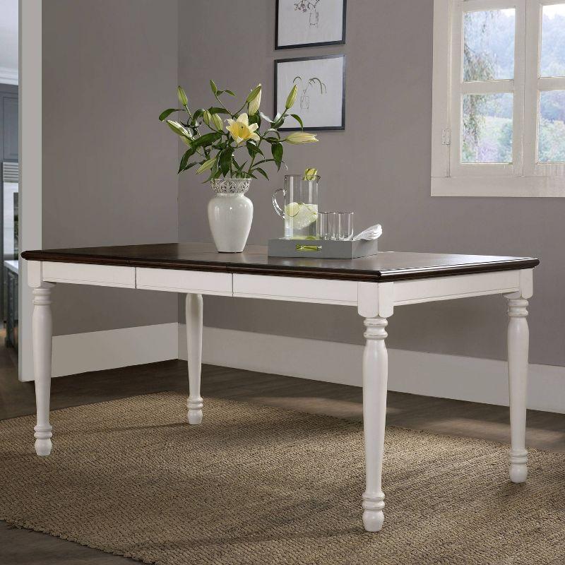 Shelby Dining Table White - Crosley: Traditional Farmhouse Style, Seats 6, Hardwood Frame, Non-Extendable