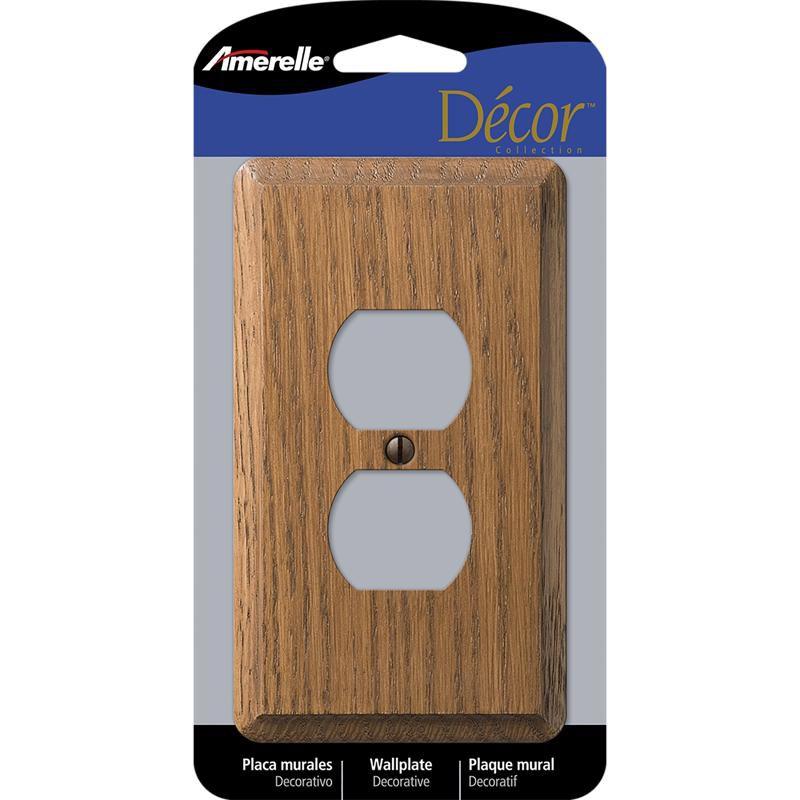 Amerelle No Subject 1 - Gang Duplex Outlet Jumbo Wall Plate