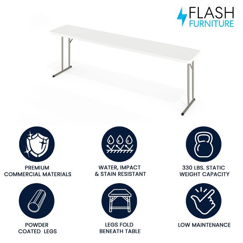 Noah Rectangular Plastic Folding Training and Event Table