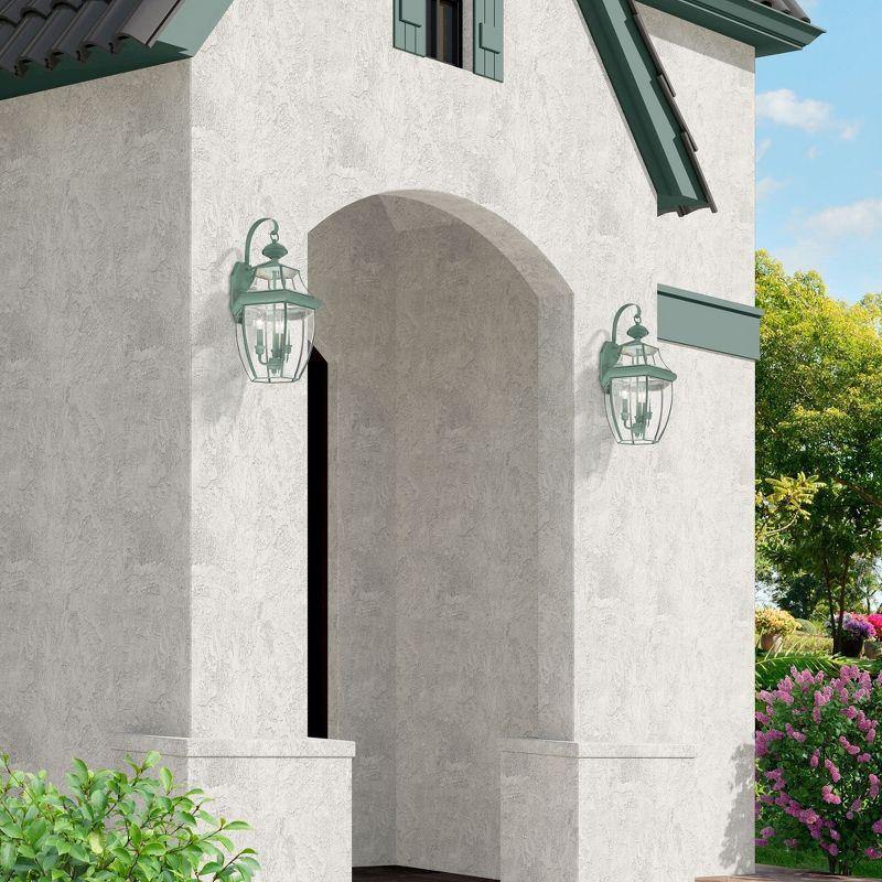 Livex Lighting Monterey 3 - Light Wall Light in  Verdigris