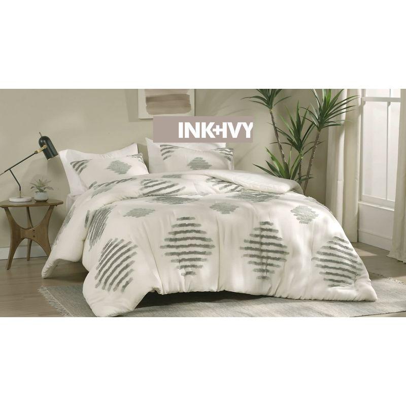 INK+IVY Tahli 3 Piece Cotton Blend Chenille Comforter Set